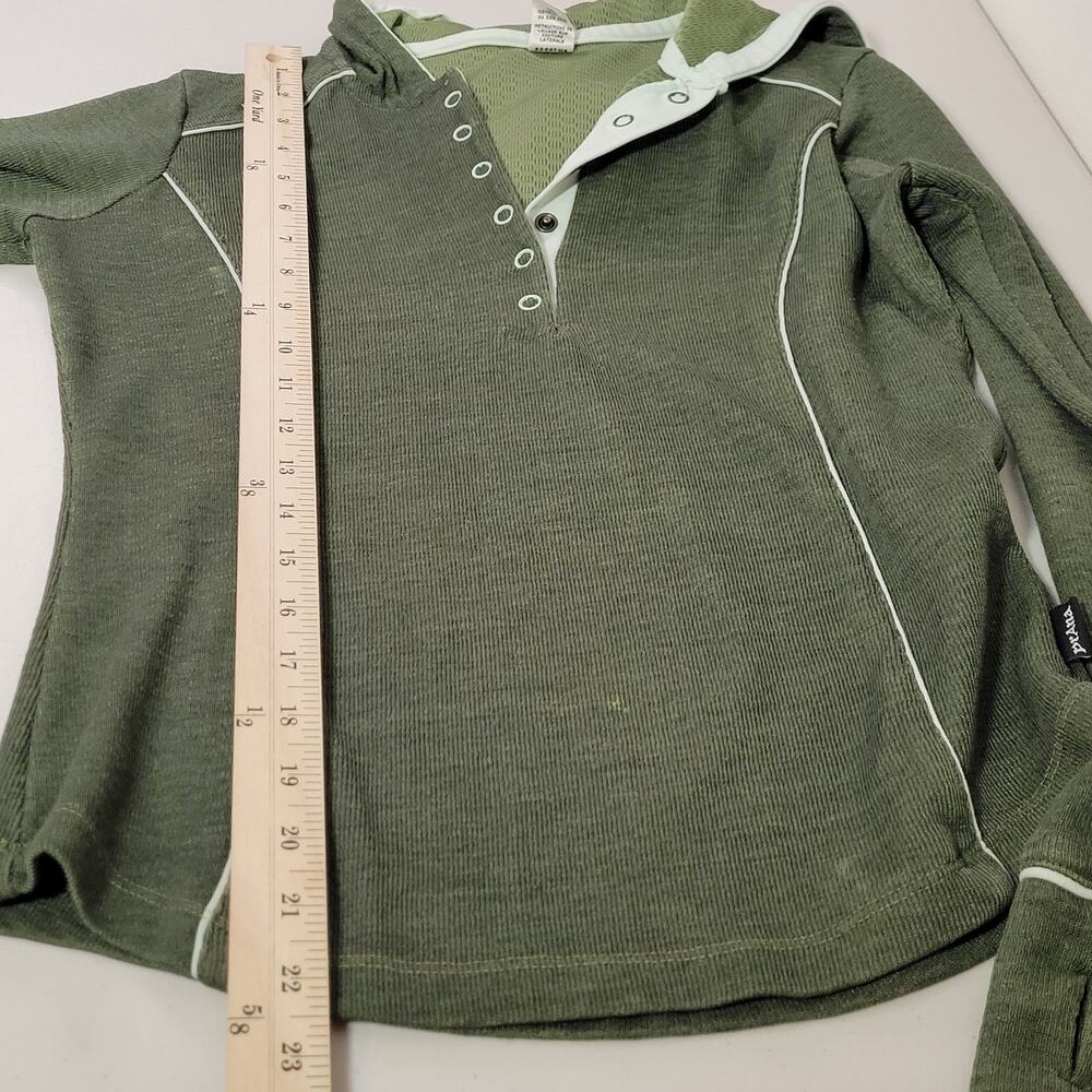 prAna Women's 1/4 Button‎ Up Henley Hoodie Size Small - Picture 10 of 10
